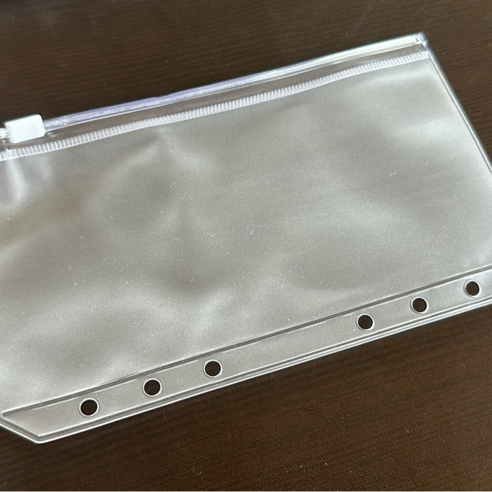 Zipper envelopes for budgeting